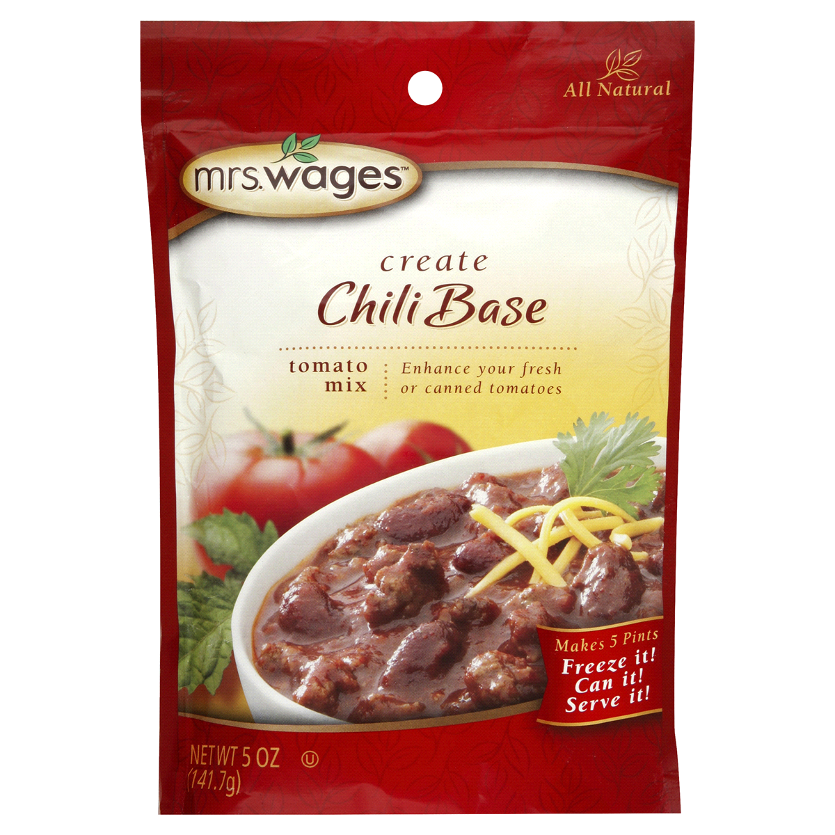 slide 1 of 1, Mrs. Wages Chili Base Tomato Mix, 5 oz