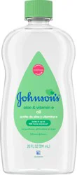 Johnson's Aloe & Vitamin E Baby Oil 20 oz