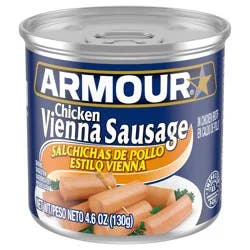 Armour Chicken Vienna Sausage, 7g Protein Per serving, 4.6 oz Can