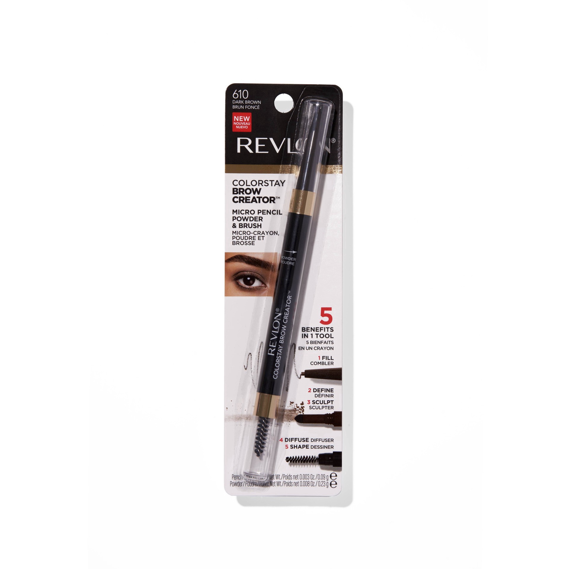 slide 57 of 57, Colorstay Brow Waterproof Creator Pencil - 610 Dark Brown - 0.011oz, 0.011 oz