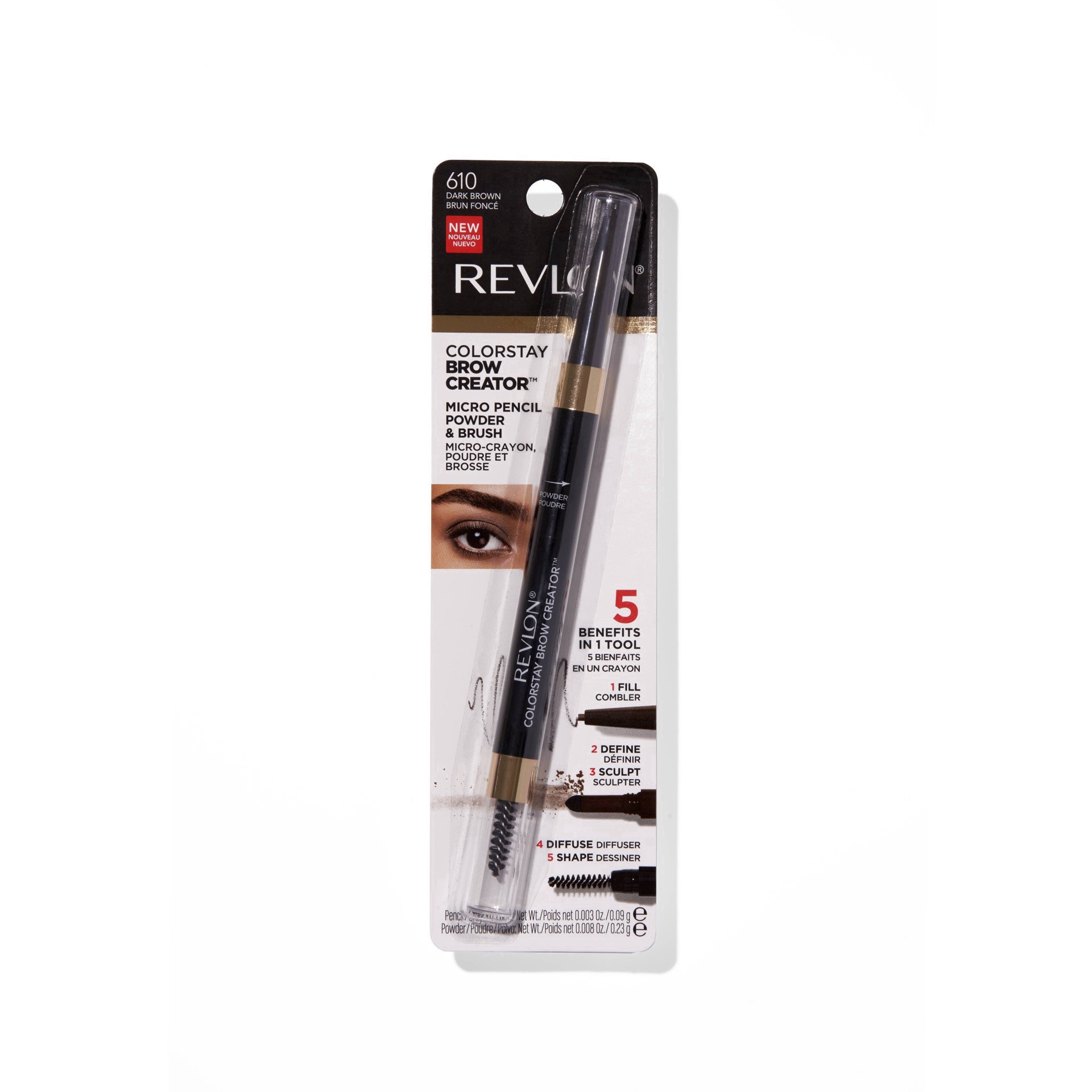 slide 45 of 57, Colorstay Brow Waterproof Creator Pencil - 610 Dark Brown - 0.011oz, 0.011 oz