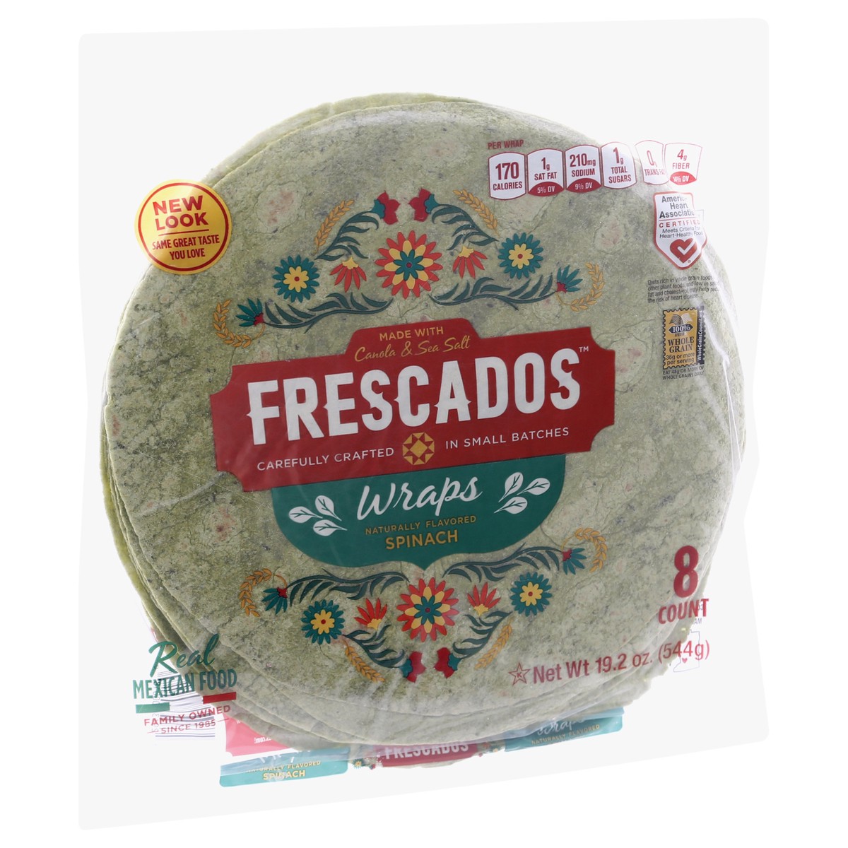 slide 2 of 9, Frescados Spinach Tortilla Wrap 8Ct, 8 ct