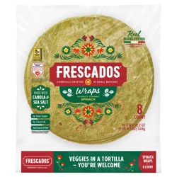 Catallia Frescados Spinach Wraps 8 ct Bag
