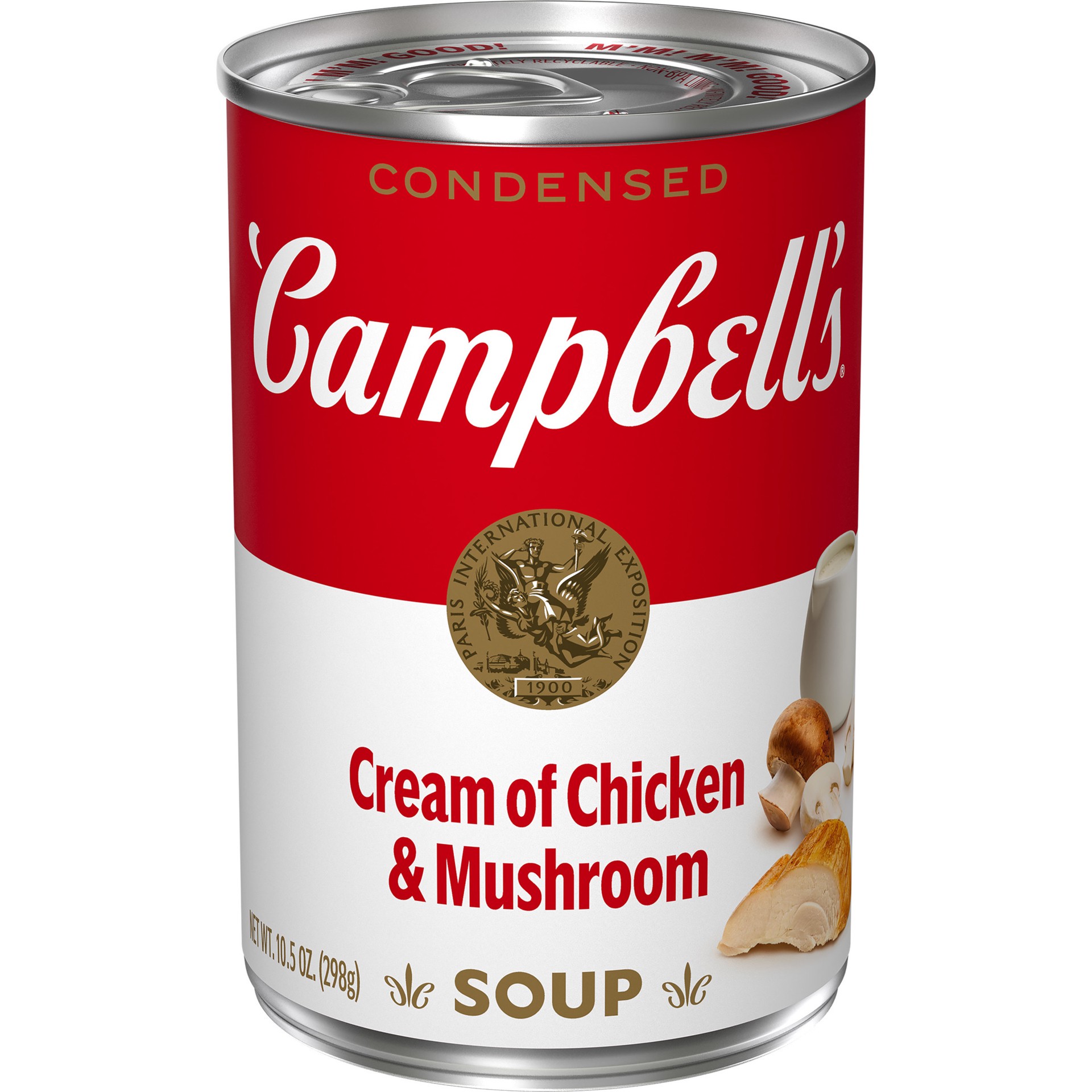 slide 1 of 90, Campbell's Condensed Cream of Chicken & Mushroom Soup, 10.5 Ounce Can , 10.5 oz
