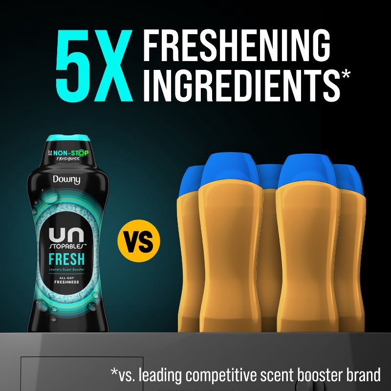 slide 7 of 13, Downy Fresh Scent Unstopables In-Wash Laundry Scent Booster Beads - 18.2oz, 18.2 oz