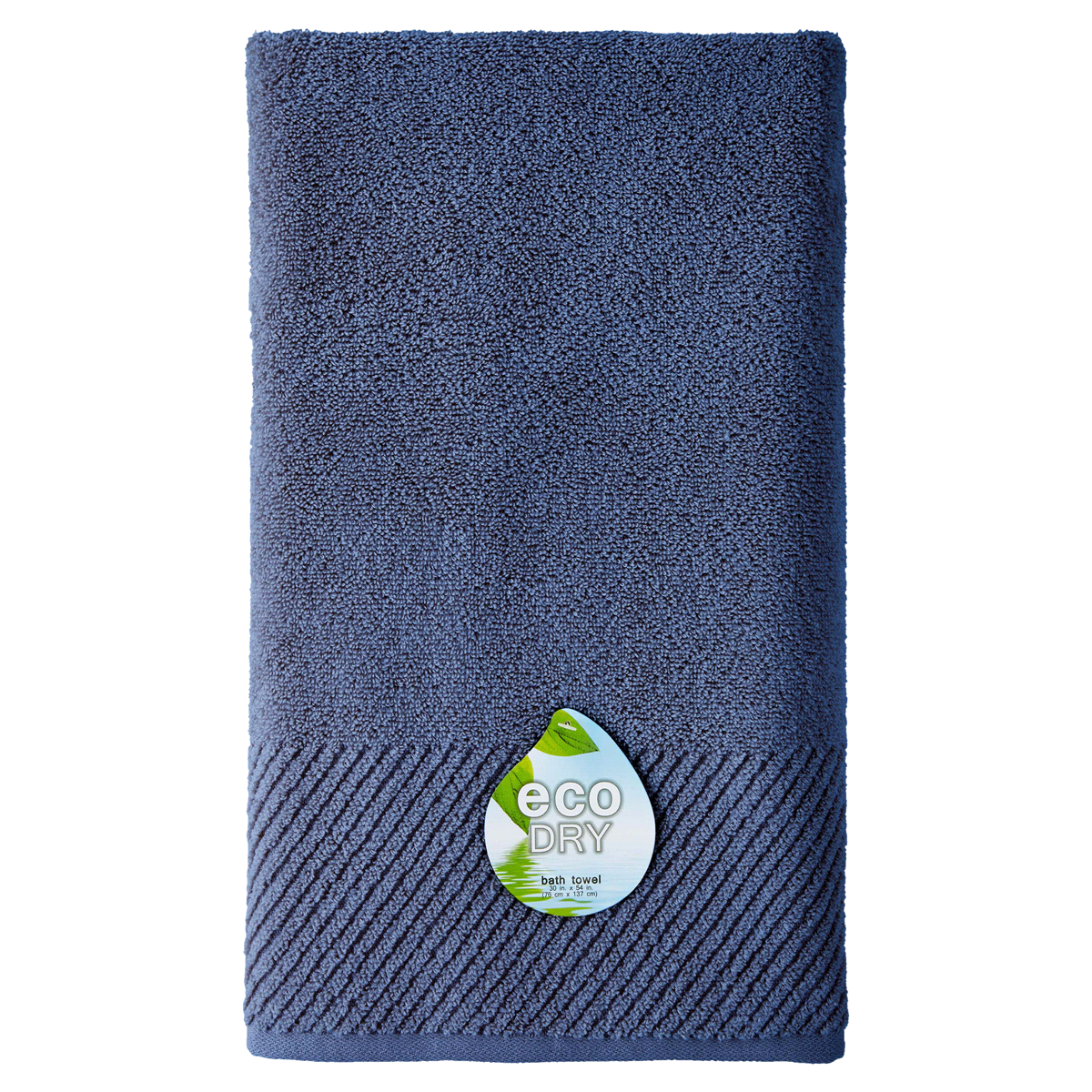 slide 1 of 9, Eco Dry Bath Towel, Denim Blue, 1 ct