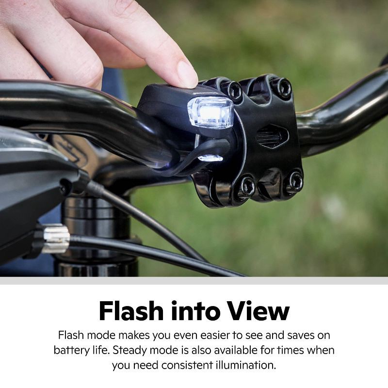 slide 7 of 10, Schwinn Quick Wrap Bike Lights 2LED - Black, 1 ct