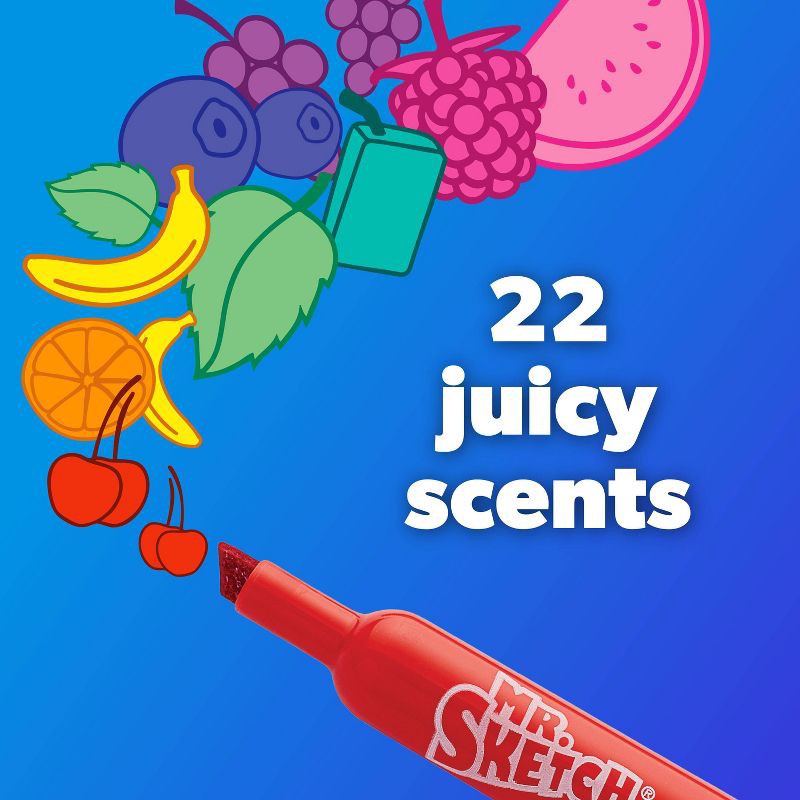 slide 3 of 6, Mr. Sketch 12pk Scented Markers Chisel Tip, 12 ct