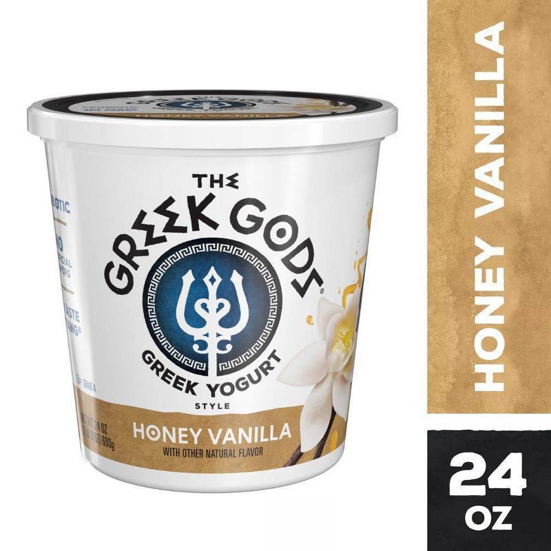 slide 2 of 7, The Greek Gods Honey Vanilla Greek Yogurt - 24oz, 24 oz