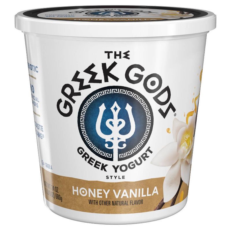 slide 1 of 7, The Greek Gods Honey Vanilla Greek Yogurt - 24oz, 24 oz