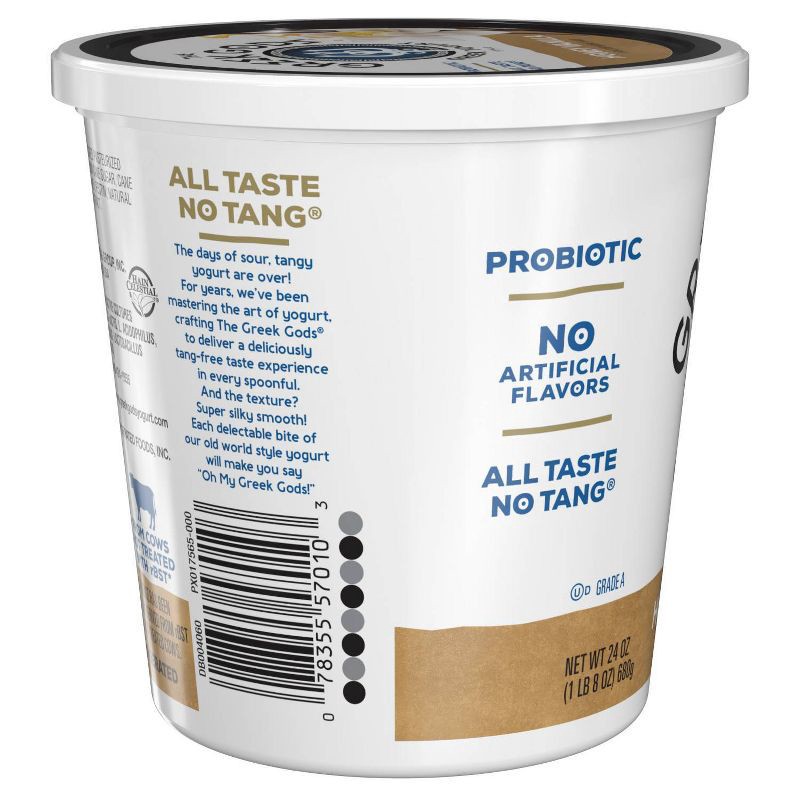 slide 7 of 7, The Greek Gods Honey Vanilla Greek Yogurt - 24oz, 24 oz