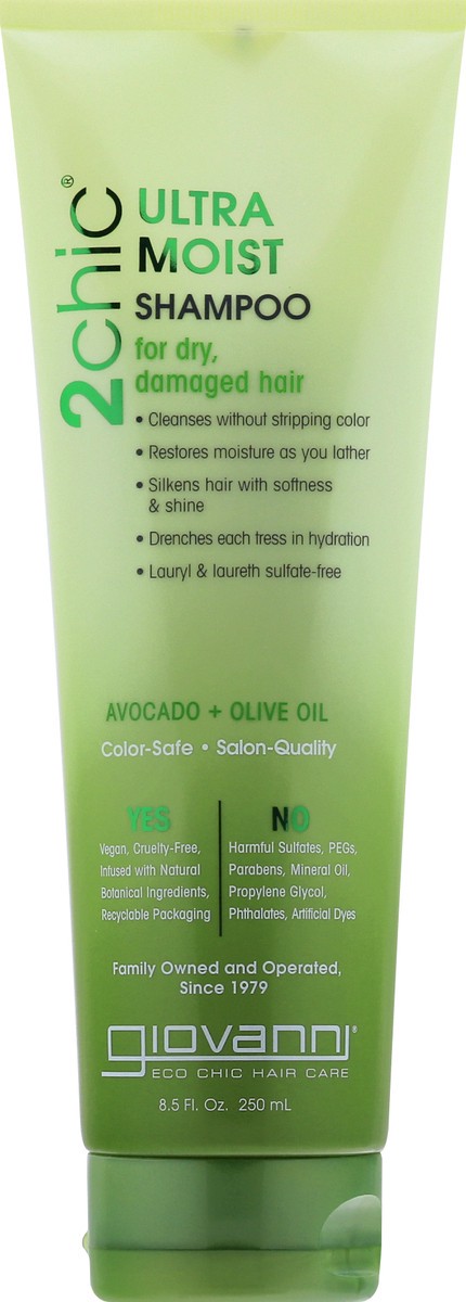 slide 2 of 12, Giovanni 2Chic Avocado + Olive Oil Ultra Moist Shampoo 8.5 oz, 8.5 oz