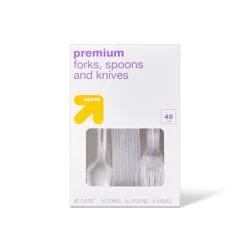 Premium Plastic Forks Spoons and Knives - 48ct - up & up™