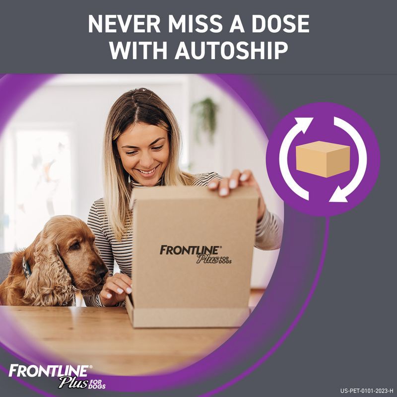slide 9 of 10, Frontline Plus Flea and Tick Treatment for Dogs - S - 3 Doses, 1 ct