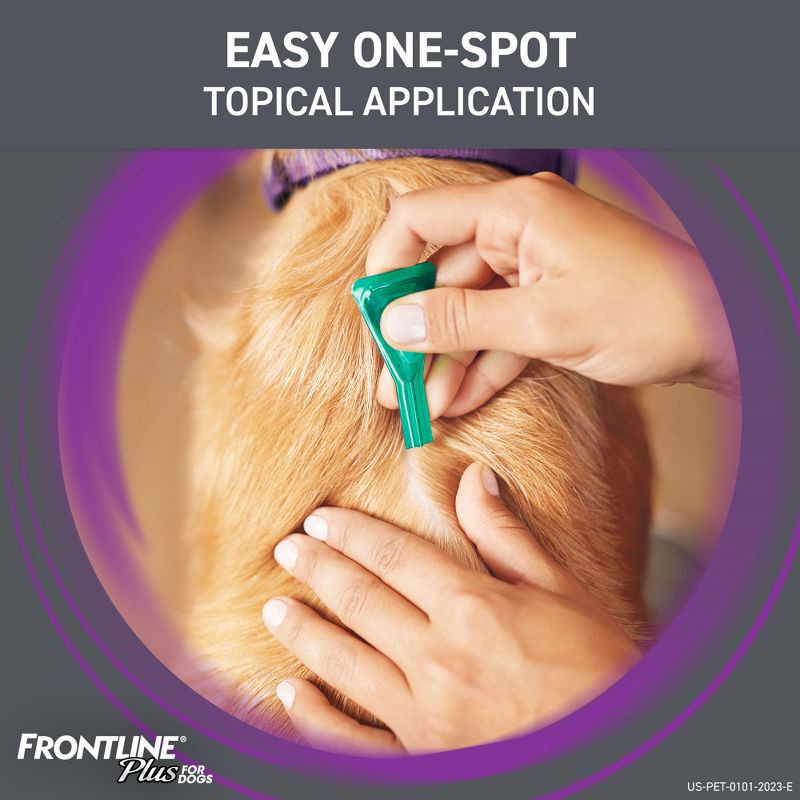 slide 6 of 10, Frontline Plus Flea and Tick Treatment for Dogs - L - 3ct, 3 ct