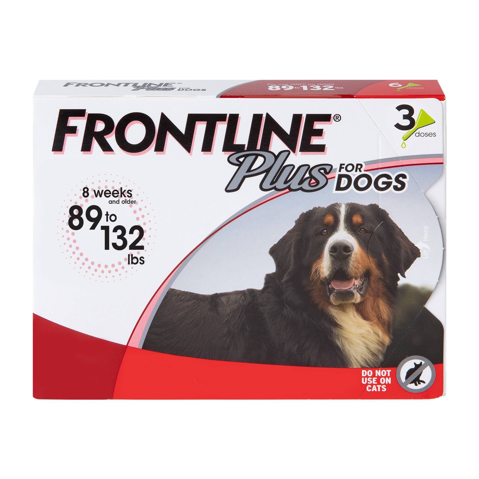 slide 1 of 3, Frontline Plus Flea and Tick Treatment for Dogs - XL - 3ct, 0.408 fl oz