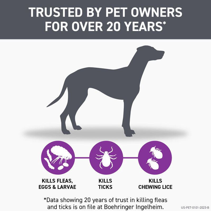 slide 3 of 9, Frontline Plus Flea and Tick Treatment for Dogs - XL - 3ct, 3 ct