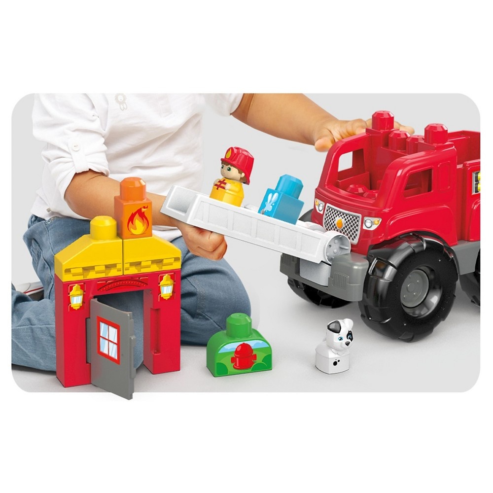 slide 6 of 7, Mega Bloks Fire Truck Rescue Building Set, 1 ct