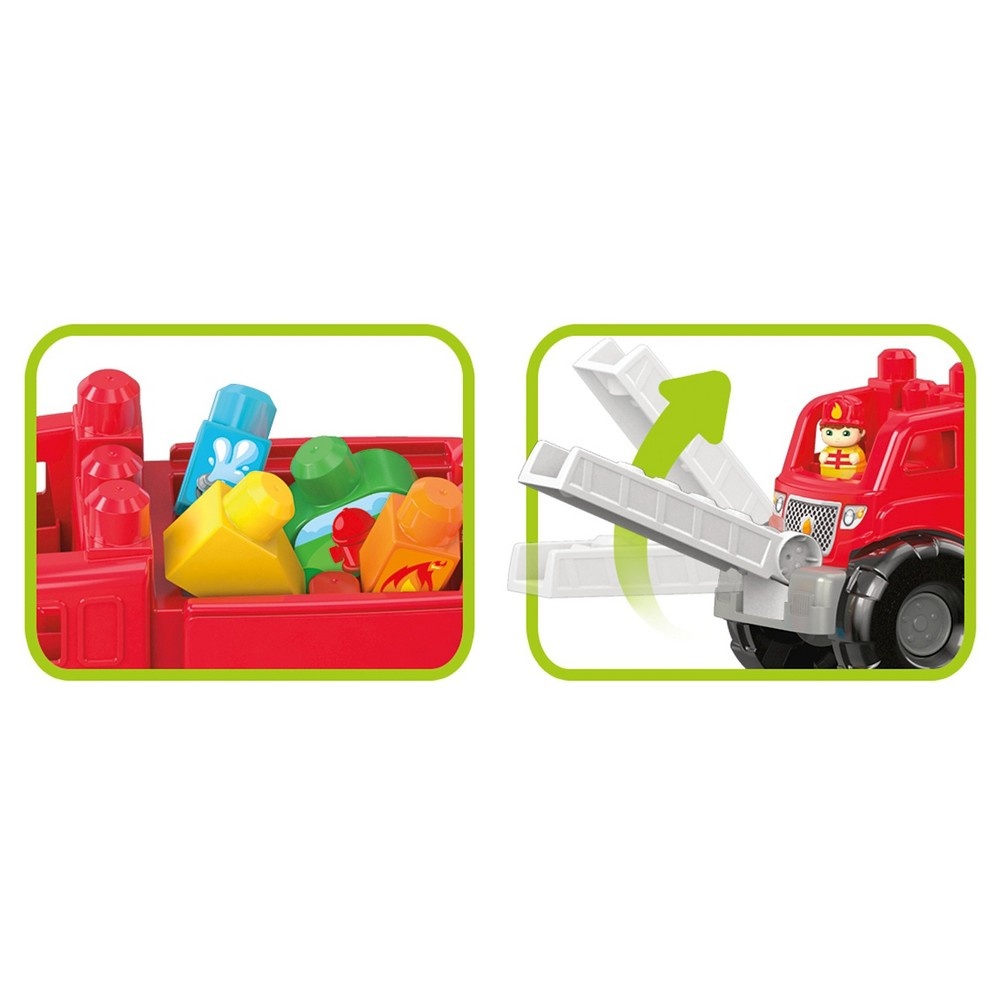 slide 7 of 7, Mega Bloks Fire Truck Rescue Building Set, 1 ct