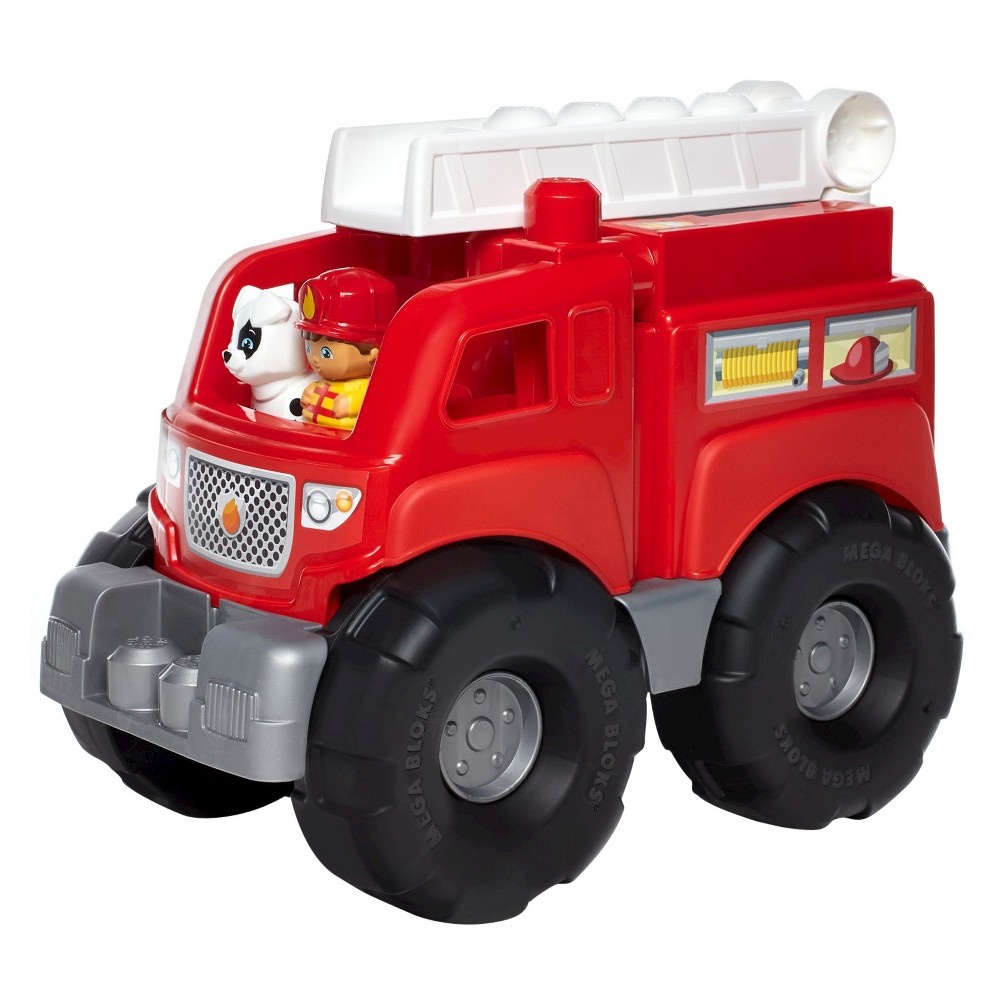 slide 2 of 7, Mega Bloks Fire Truck Rescue Building Set, 1 ct