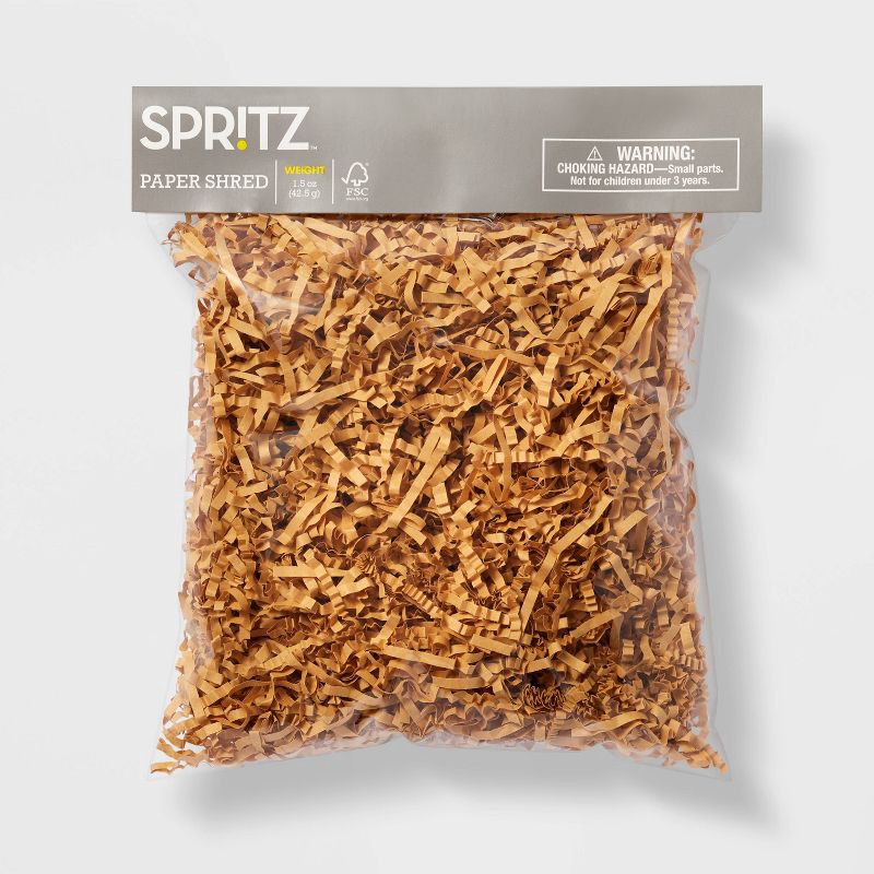 slide 1 of 3, 1.50oz Paper Shred Kraft Filler Brown - Spritz™, 1.5 oz