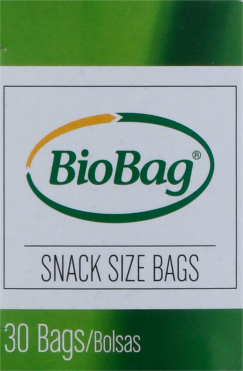 slide 8 of 11, BioBag Snack Size Resealable Bags 30 ea, 30 ct