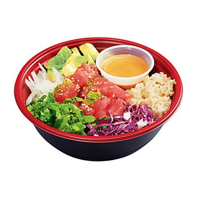 slide 1 of 1, H-E-B Sushiya Tuna Poke Miso Sauce with Brown Rice, 13.8 oz