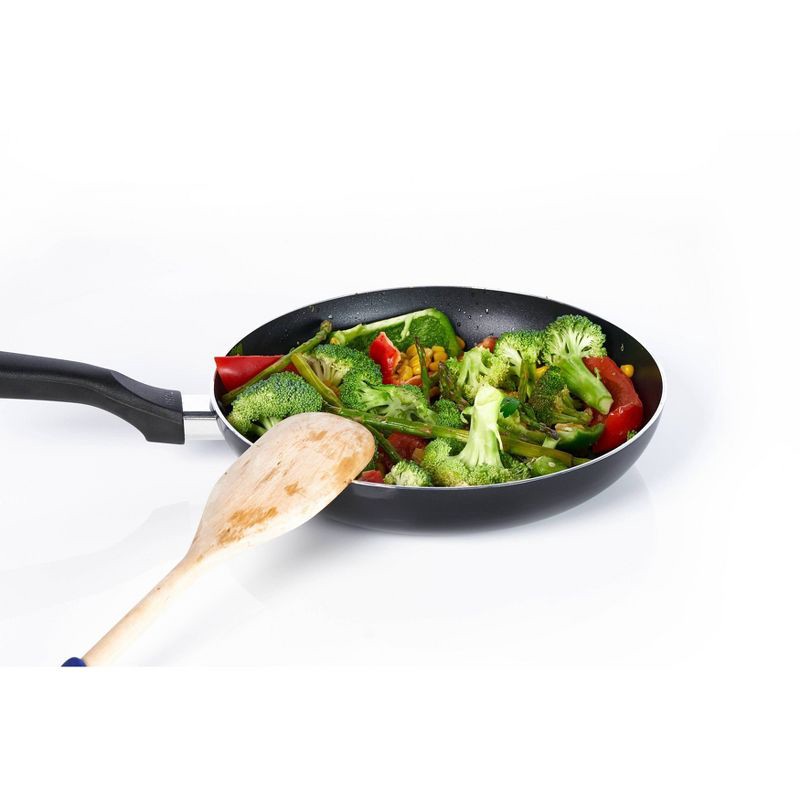 slide 7 of 9, IMUSA Nonstick 10" Bistro Saute Pan - Black: Aluminum Frying Pan with Stay-Cool Plastic Handle, Gas & Electric Compatible, 1 ct