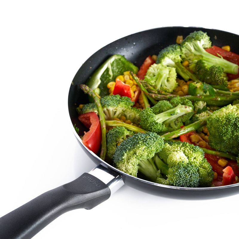 slide 8 of 9, IMUSA Nonstick 10" Bistro Saute Pan - Black: Aluminum Frying Pan with Stay-Cool Plastic Handle, Gas & Electric Compatible, 1 ct