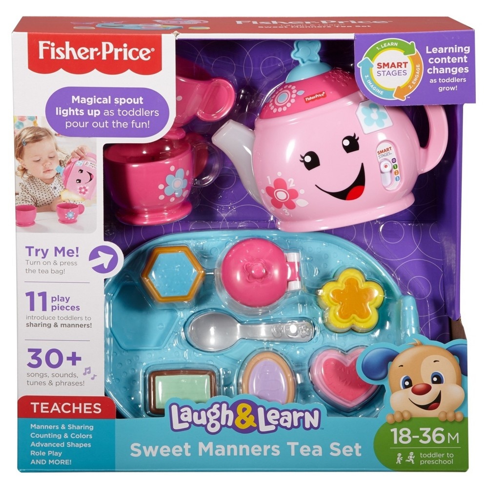slide 14 of 16, Laugh & Learn Fisher-Price Laugh and Learn Sweet Manners Tea Set, 1 ct