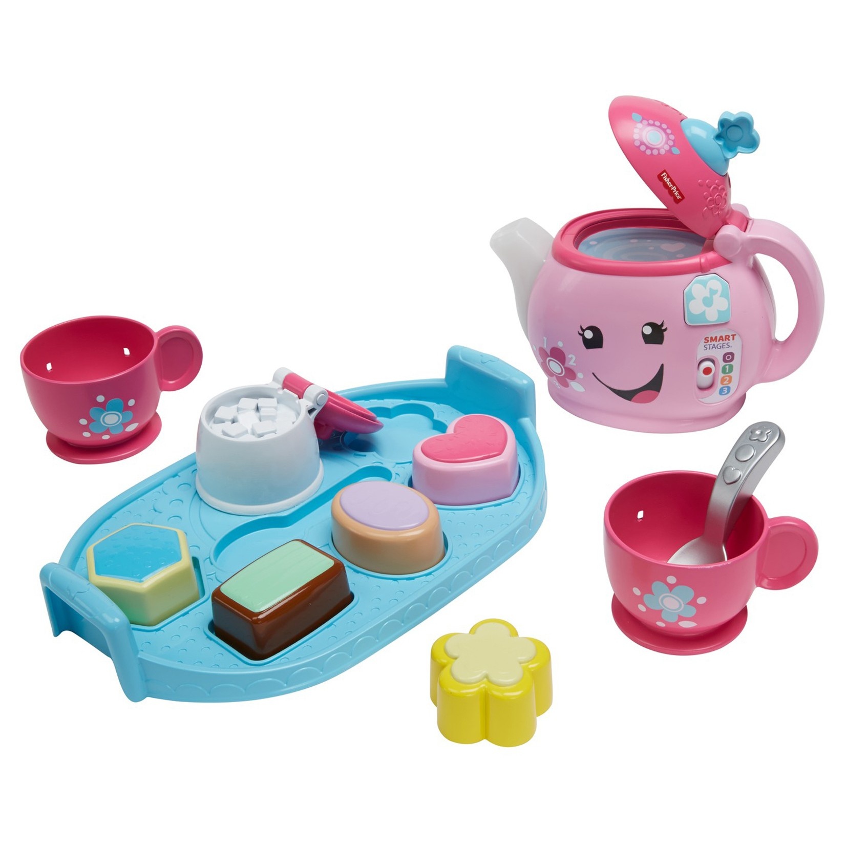 slide 1 of 16, Laugh & Learn Fisher-Price Laugh and Learn Sweet Manners Tea Set, 1 ct