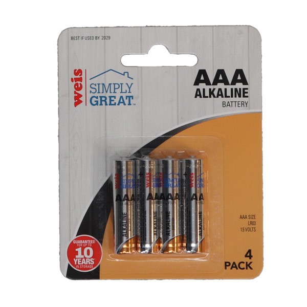 slide 1 of 1, Alkaline88 Aaa Batteries, 4 ct