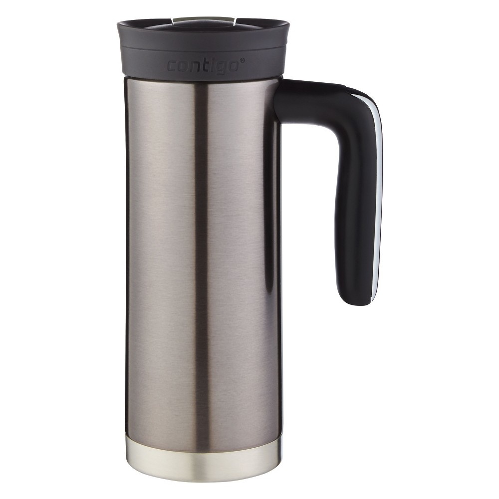 slide 2 of 4, Contigo SNAPSEAL Superior Insulated Stainless Steel Travel Mug with Handle Silver, 20 oz