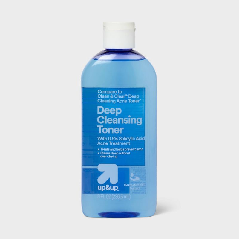 slide 1 of 5, Deep Cleaning Pore Treatment - 8 fl oz - up&up™: Contains Salicylic Acid, Liquid, Recommended for Normal Skin, Facial Toner, 8 fl oz