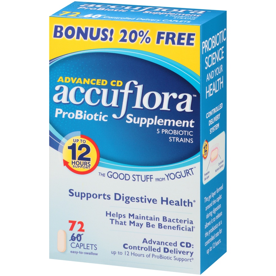 slide 2 of 7, Accu Flora Pro-Biotic Supplement, 60 ct