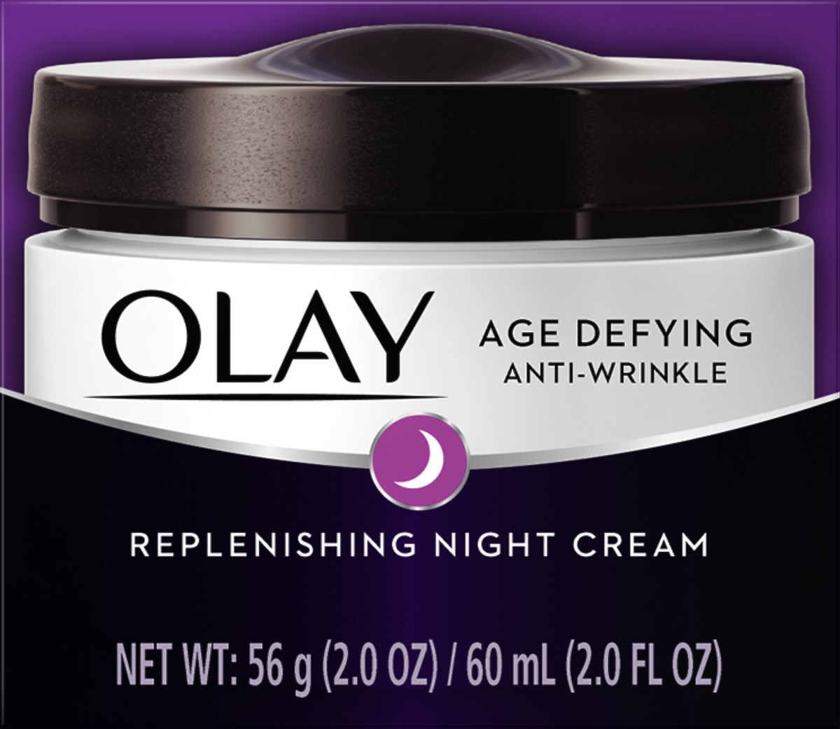 slide 3 of 4, Olay Age Defying Anti-Wrinkle Night Cream, 2.0 oz, 59 g