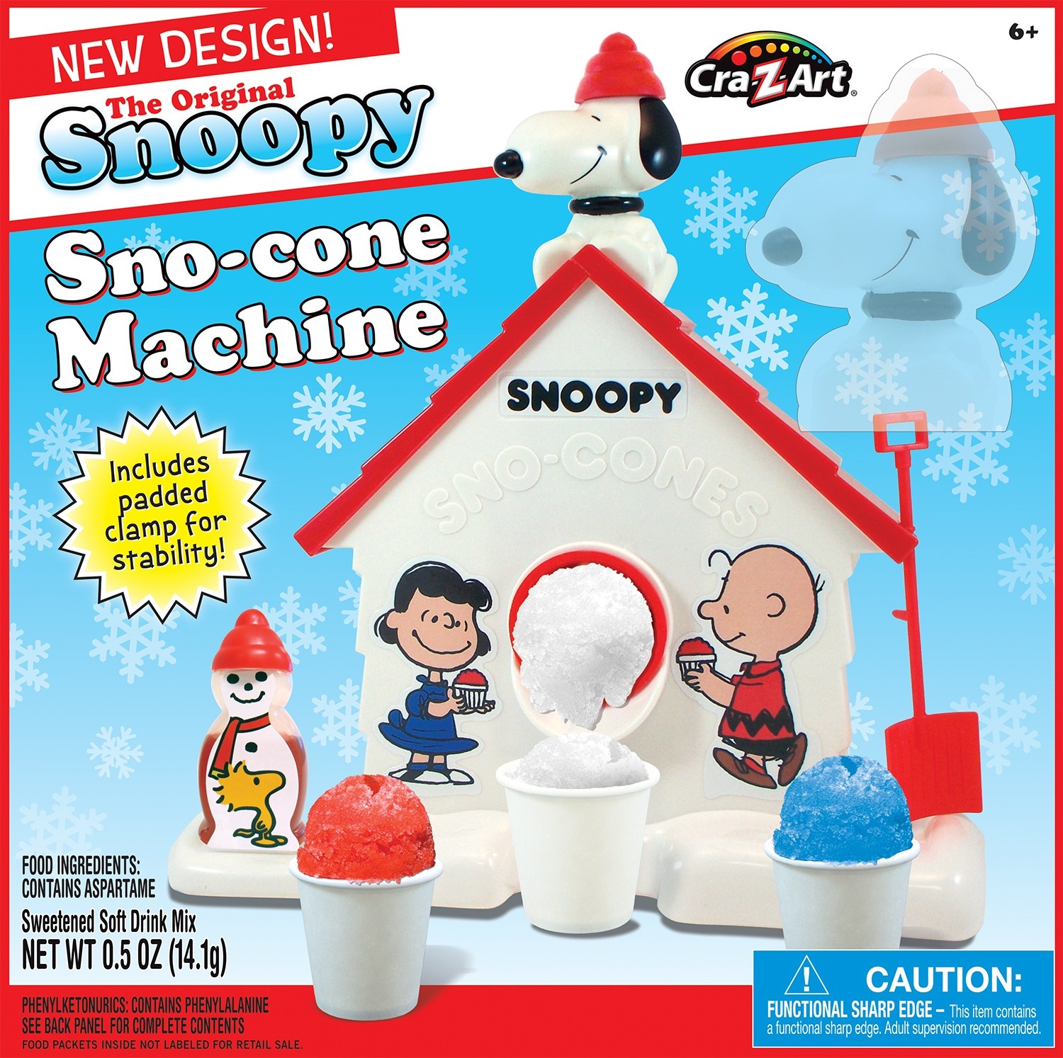 slide 1 of 5, Cra-Z-Art Snoopy Sno Cone Maker, 1 ct
