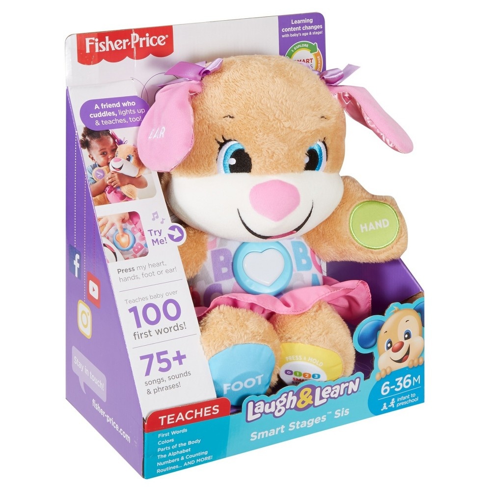 slide 15 of 16, Laugh & Learn Fisher-Price Laugh and Learn Smart Stages Puppy - Sis, 1 ct