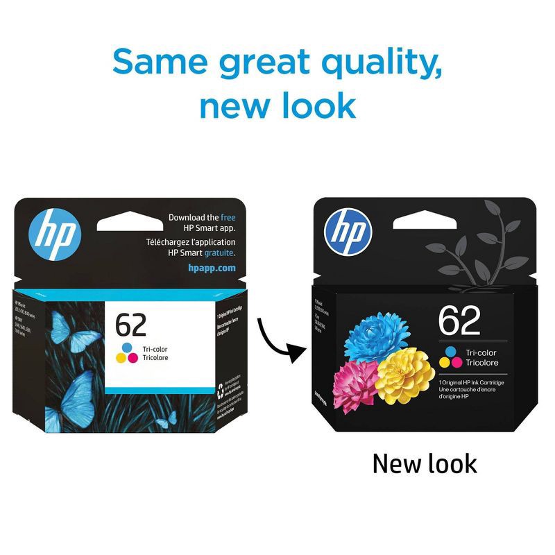 slide 16 of 16, HP 62 Ink Series - Tri-color Ink Cartridge: Standard Yield, Color Ink, HP Inc., 1 ct