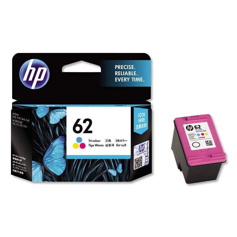 slide 7 of 16, HP Inc. HP 62 Ink Series - Tri-color Ink Cartridge, 1 ct