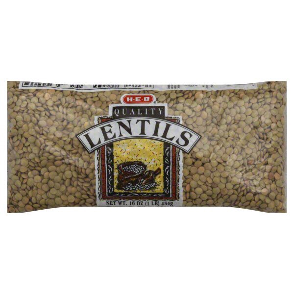 slide 1 of 1, H-E-B Lentils, 16 oz