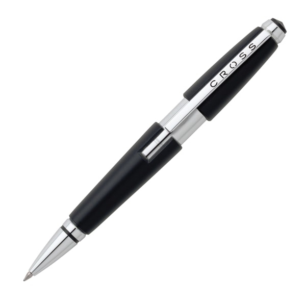 slide 1 of 1, Cross Edge Gel Rollerball Pen, Medium Point, 1.0 Mm, Black Barrels, Black Ink, 1 ct