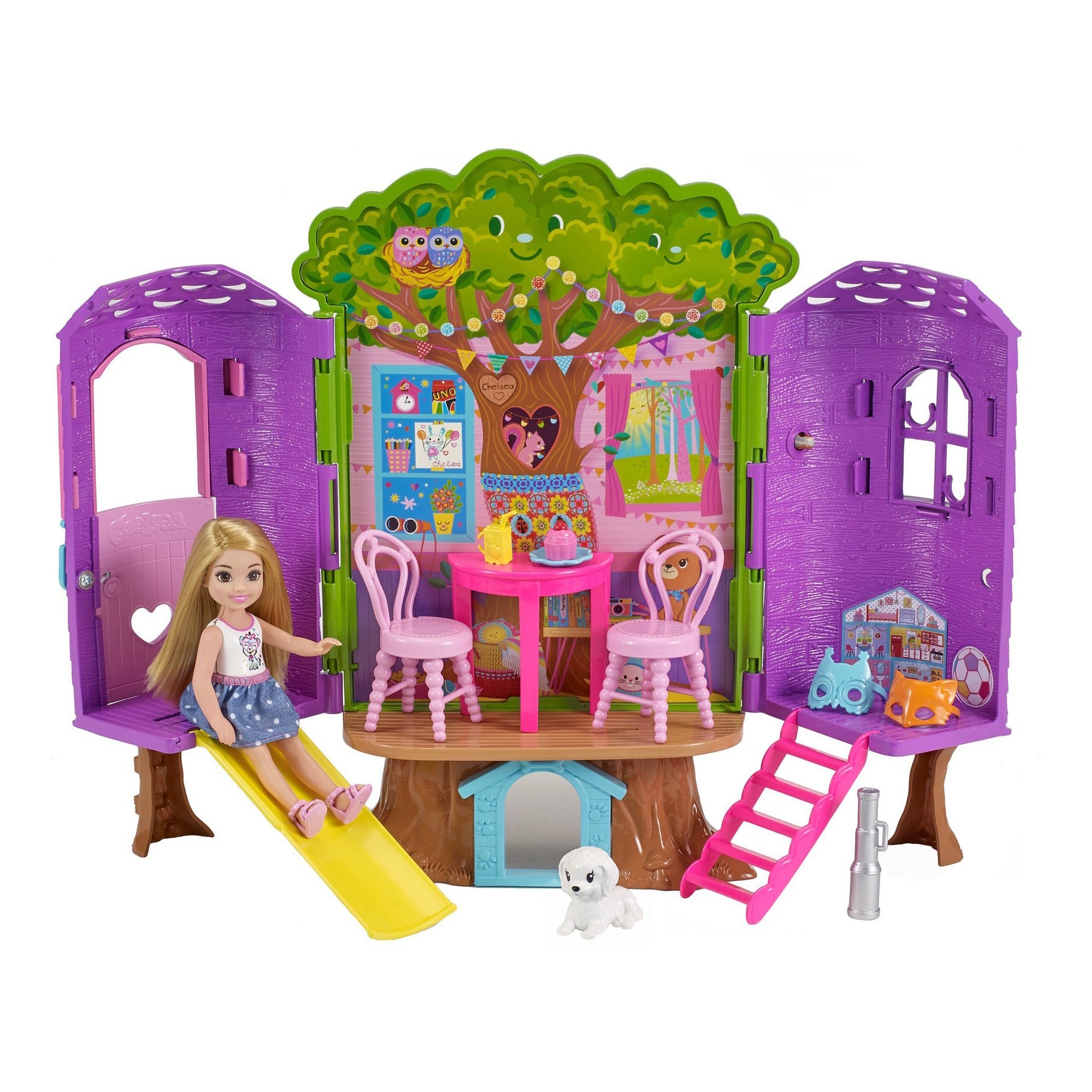 slide 1 of 12, Barbie Chelsea Doll and Treehouse Playset, 1 ct