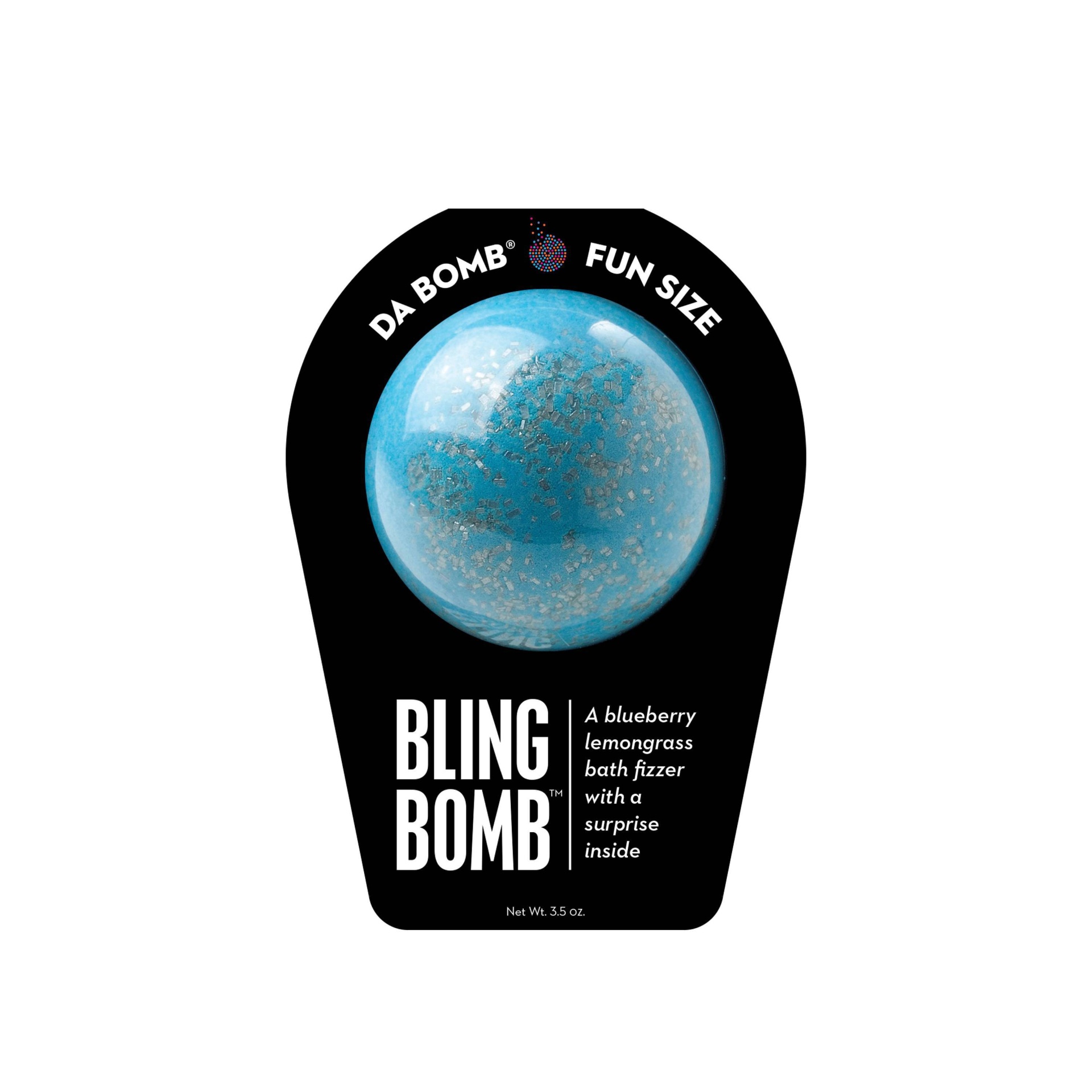 slide 1 of 1, Da Bomb Bath Fizzers Bling Bomb Bath Soak - Blueberry/Lavender, 1 ct
