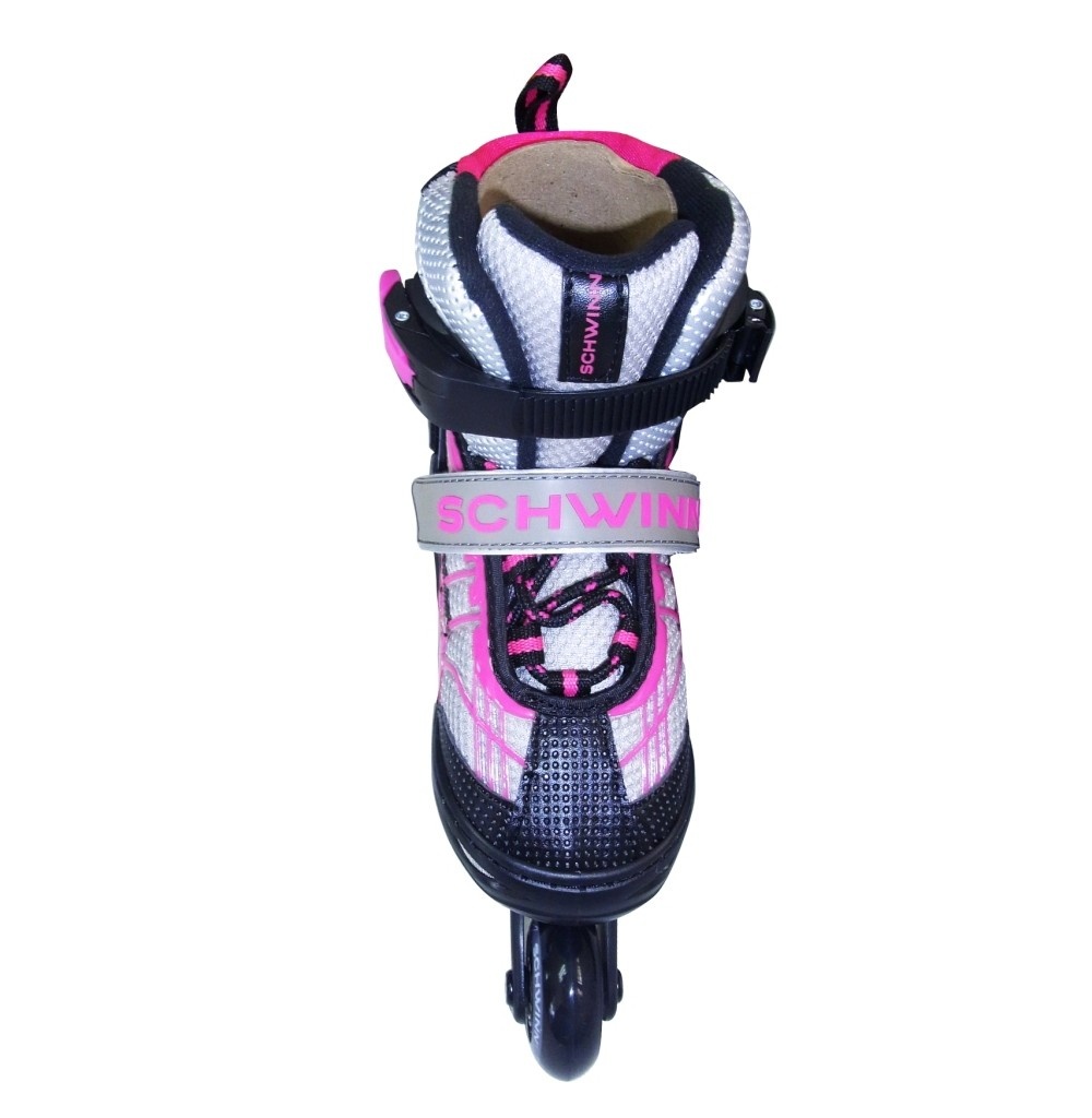 slide 5 of 5, Schwinn Girls' Adjustable Inline Skate (1-4) - Black/Pink, 1 ct