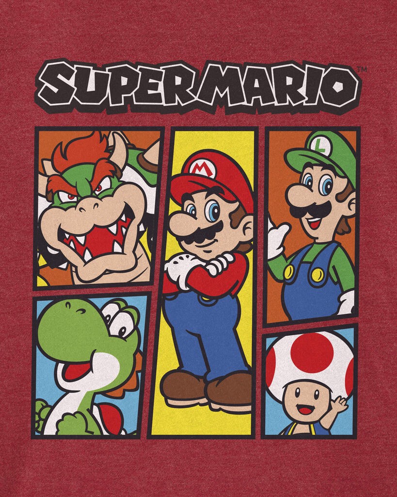 slide 2 of 2, Carter's Carters Kid Super Mario Bros Tee Red 12, 1 ct
