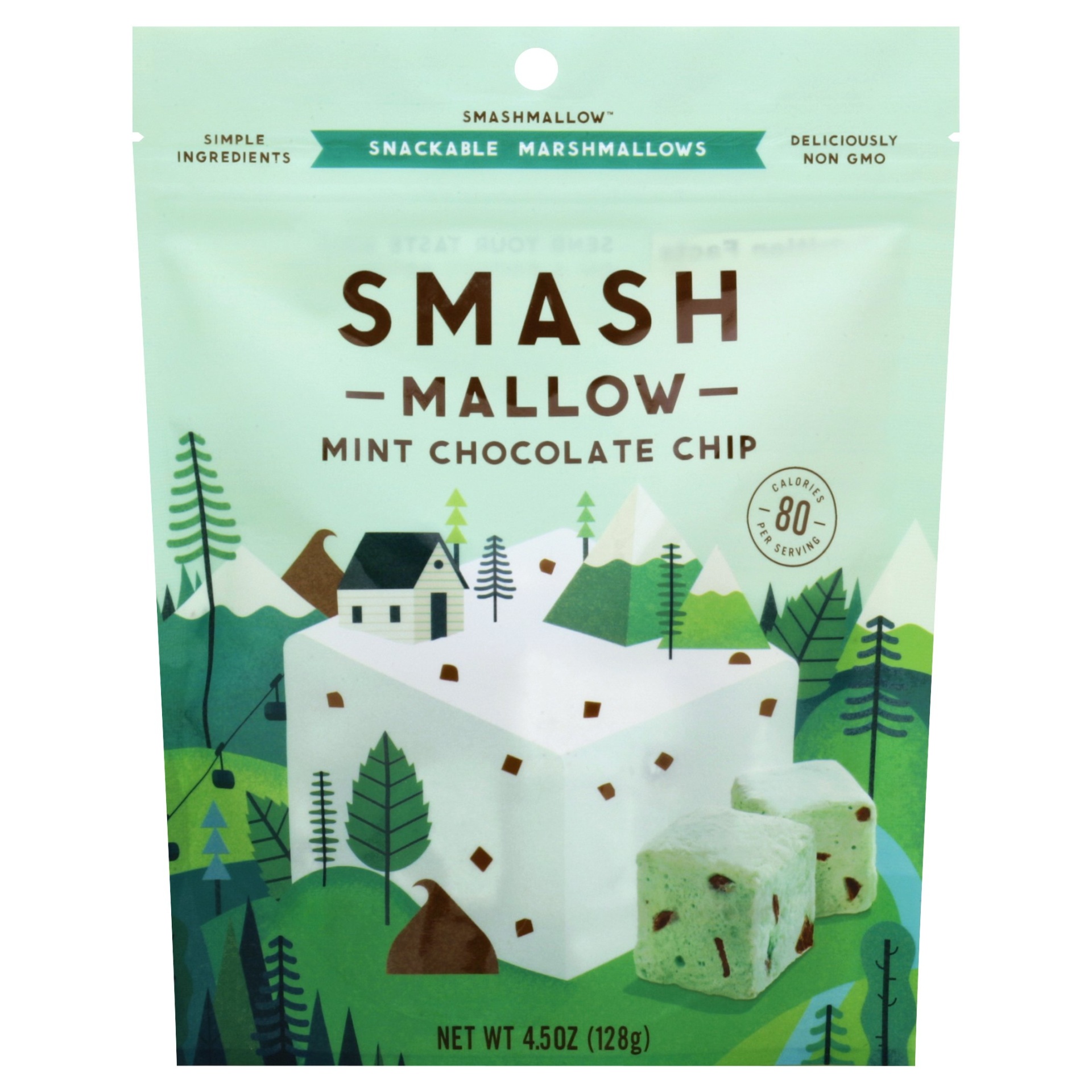 slide 1 of 1, SmashMallow Mint Chocolate Chip Marshmallows, 4.5 oz