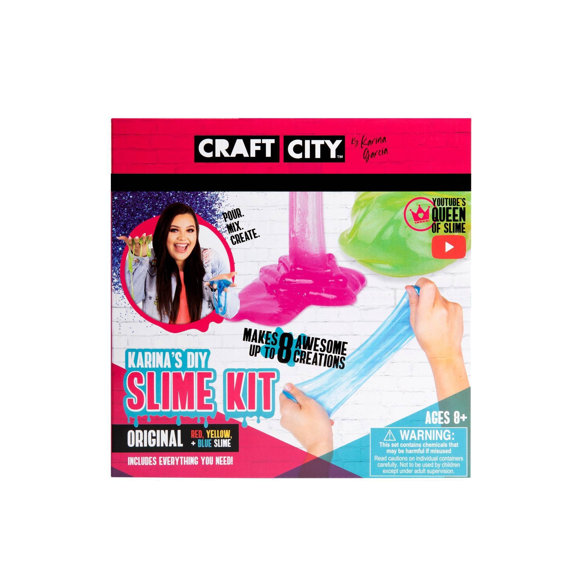 slide 1 of 4, Craft City DIY Slime Kit, 1 ct