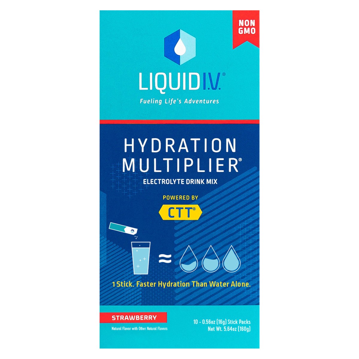 slide 1 of 1, Liquid I.V. Hydration Multiplier Vegan Powder Electrolyte Supplements - Strawberry - 0.56oz each/10ct, 0.56 oz, 10 ct