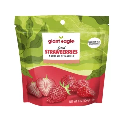 Giant Eagle Strawberries, Dried - 8 oz